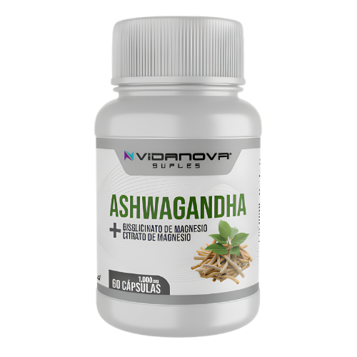 🌿 Ashwagandha + Magnesio - 1000mg 60 CAPS ✨